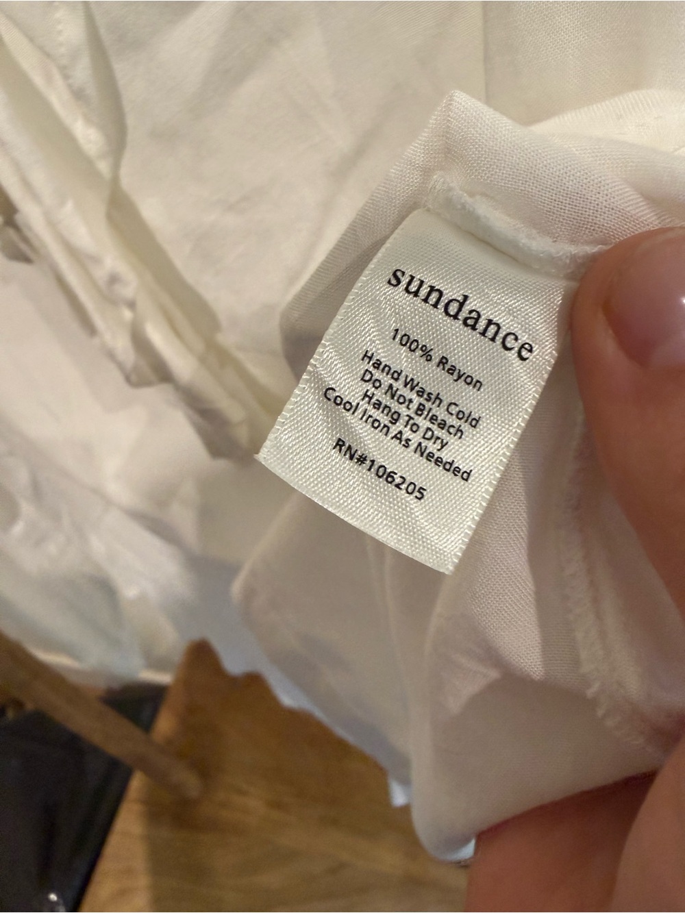 Sundance White Ruffle-Front Button Blouse - Picture 3 of 3